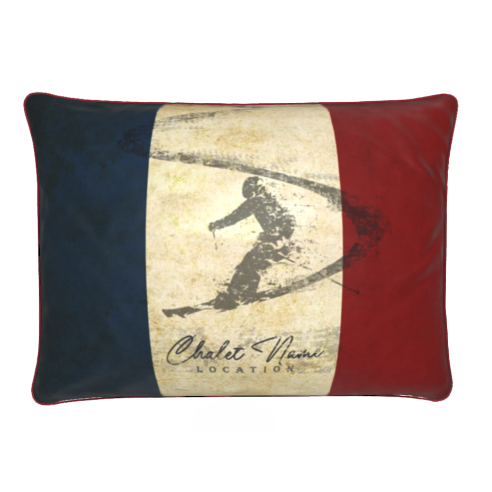 Customisable French Themed Chalet Cushion