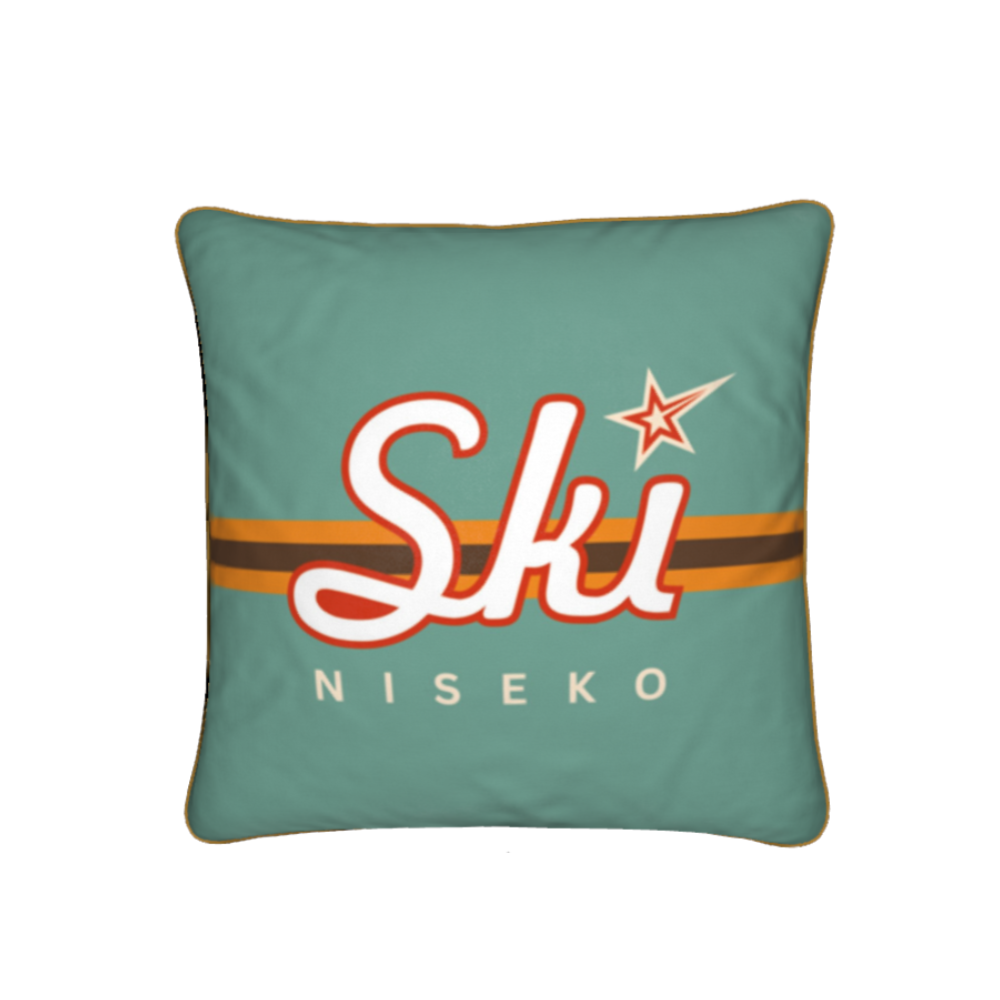 Japanese, Niseko Themed Soft Velvet Chalet Cushions Personalised