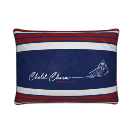 Chalet Charm Thredbo, Soft Velvet Skier Cushion