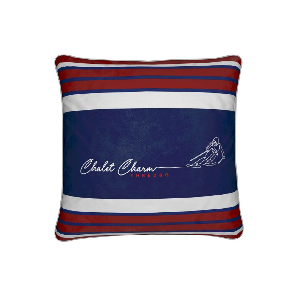 Chalet Charm Thredbo, Soft Velvet Skier Cushion