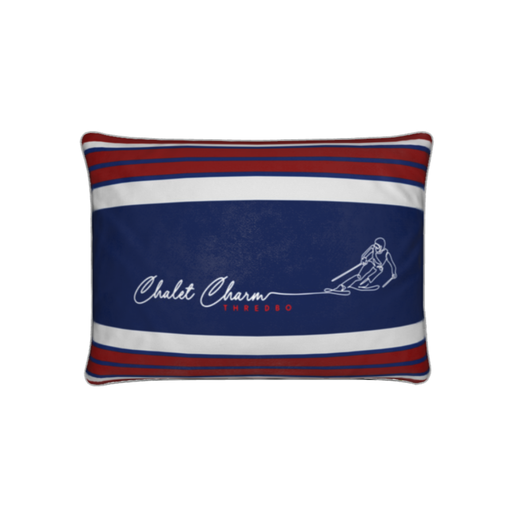 Chalet Charm Thredbo, Soft Velvet Skier Cushion