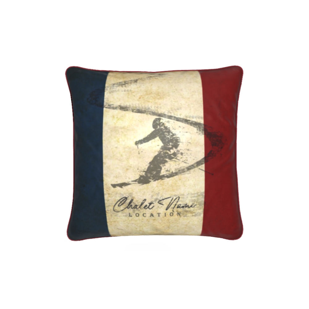 Customisable French Themed Chalet Cushion