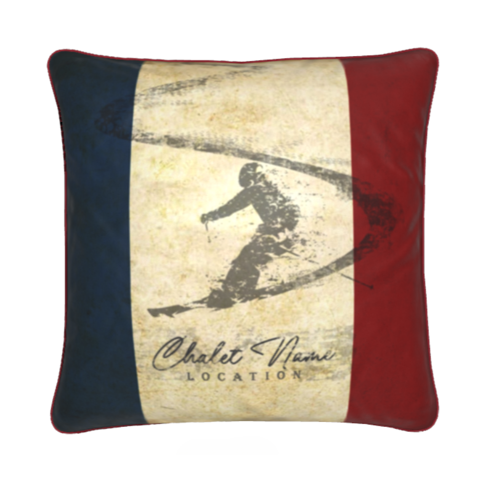 Customisable French Themed Chalet Cushion
