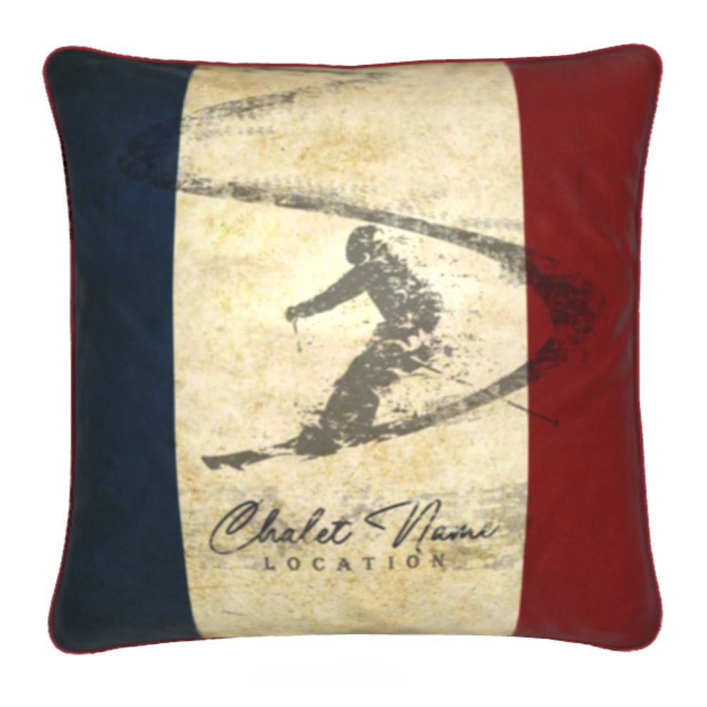 Customisable French Themed Chalet Cushion