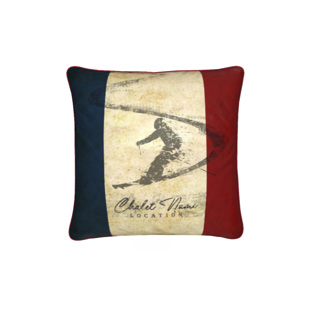 Customisable French Themed Chalet Cushion