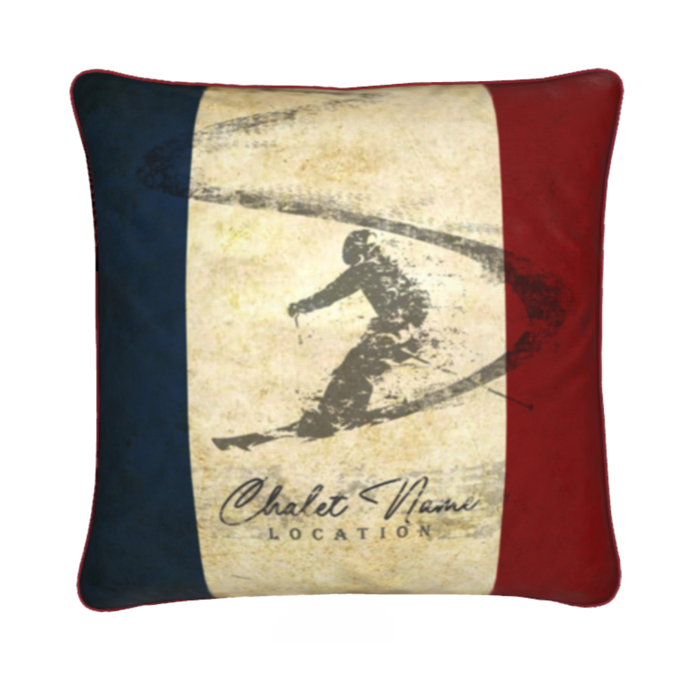 Customisable French Themed Chalet Cushion
