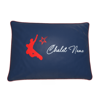 Chamonix Cushion - Personalise this cushion with Chalet Name and / or Resort Name