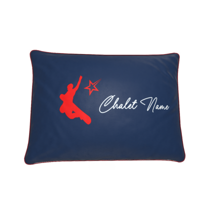 Chamonix Cushion - Personalise this cushion with Chalet Name and / or Resort Name