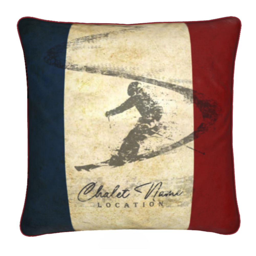Customisable French Themed Chalet Cushion