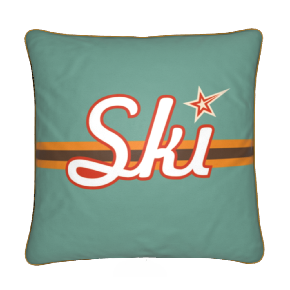 Japanese, Niseko Themed Soft Velvet Chalet Cushions
