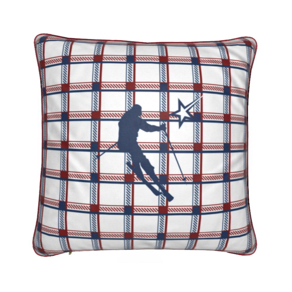 Coussin Chalet Étoile Filante Thème Ski Val Thorens
