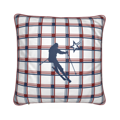 Coussin Chalet Étoile Filante Thème Ski Val Thorens