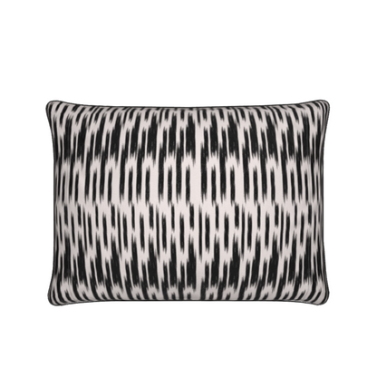 ASPEN Cushion Black and Beige Snowflake