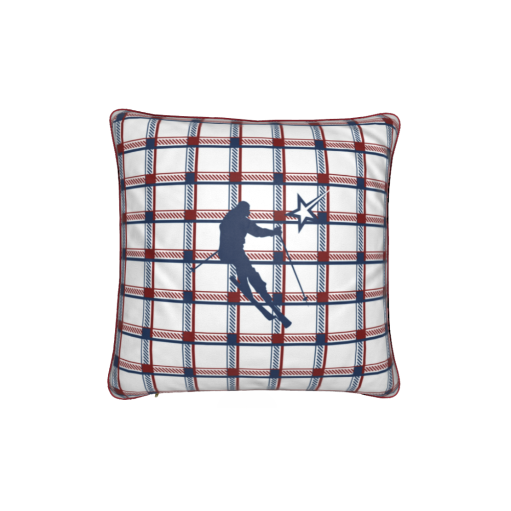 Coussin Chalet Étoile Filante Thème Ski Val Thorens