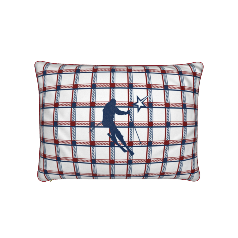 Coussin Chalet Étoile Filante Thème Ski Val Thorens