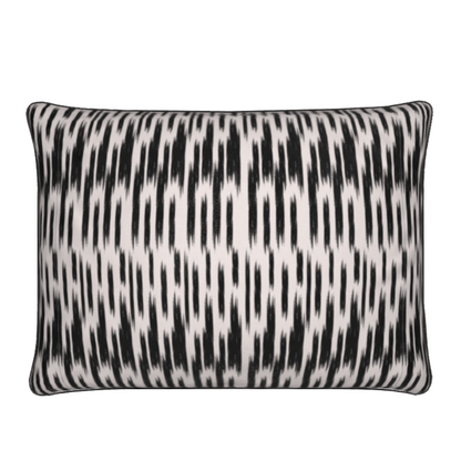 ASPEN Cushion Black and Beige Snowflake