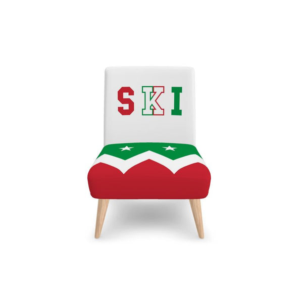 SKI Rot Weiß Grün Italienisches Thema Beistellstuhl