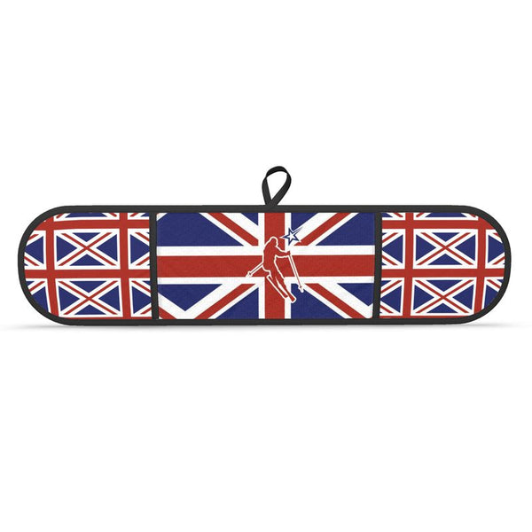 Doppelter Ofenhandschuh mit britischem Motiv 