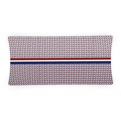 Designer Serving Dish - Red, white and blue Ski themed