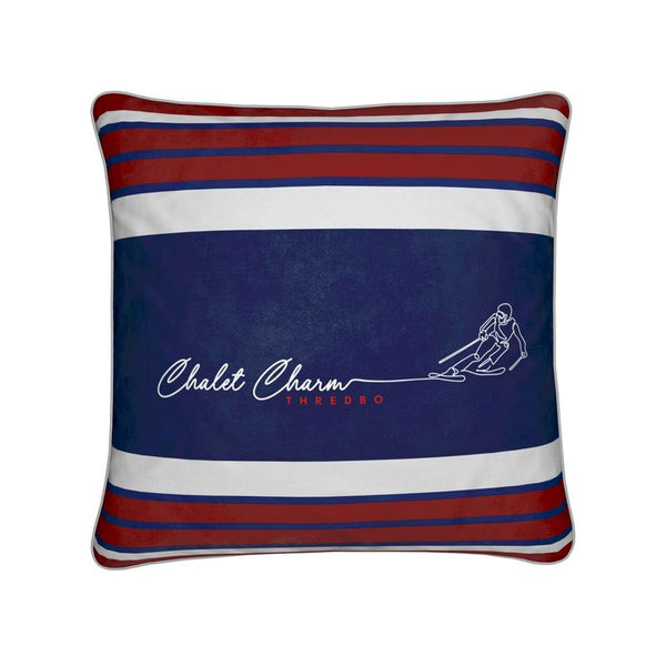 Chalet Charm Thredbo, Soft Velvet Skier Cushion