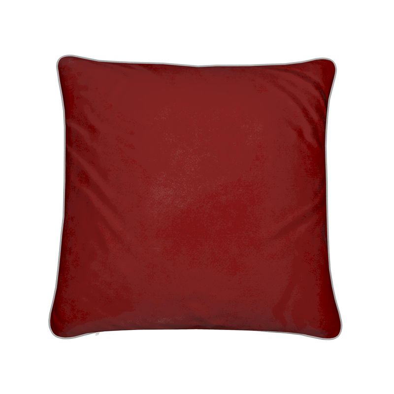 Coussin Chalet rouge, blanc et vert sur le thème du ski italien 