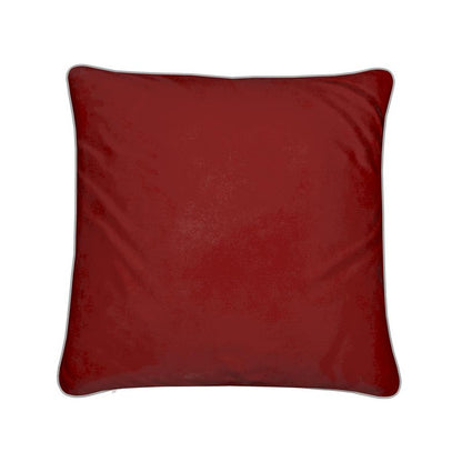 Coussin Chalet rouge, blanc et vert sur le thème du ski italien 