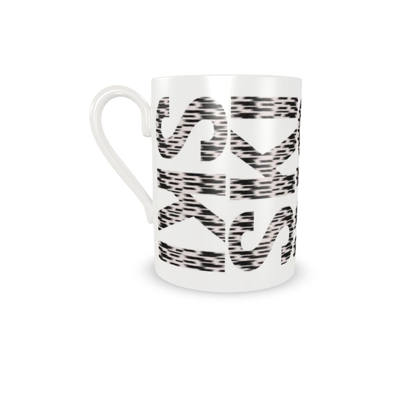 SKI Themed Fine Porcelain Espresso Cup