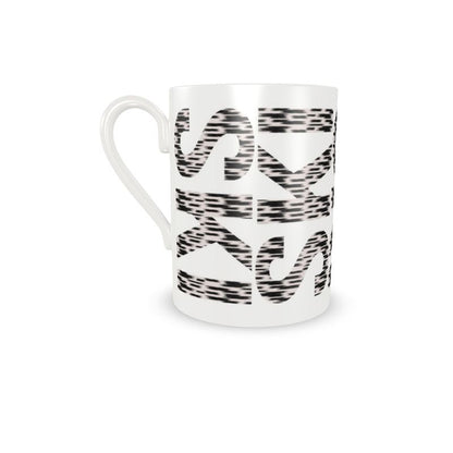 SKI Themed Fine Porcelain Espresso Cup
