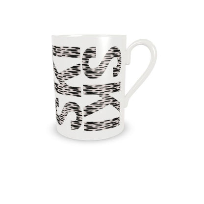 SKI Themed Fine Porcelain Espresso Cup