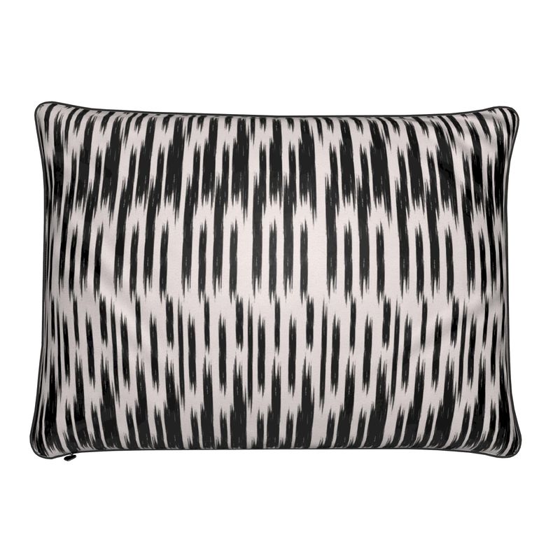 SKI VIP Black Velvet Luxury Designer Chalet Cushion