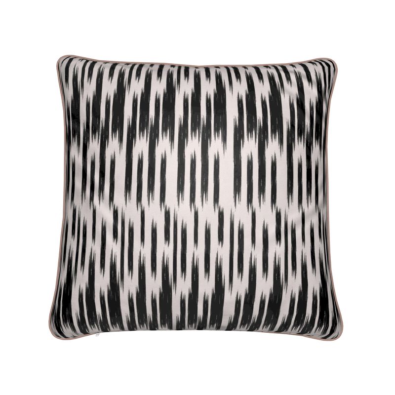 Coussin en velours doux de luxe sur le thème du ski à Zermatt, décoration de chalet 