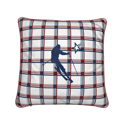 Coussin Chalet Étoile Filante Thème Ski Val Thorens