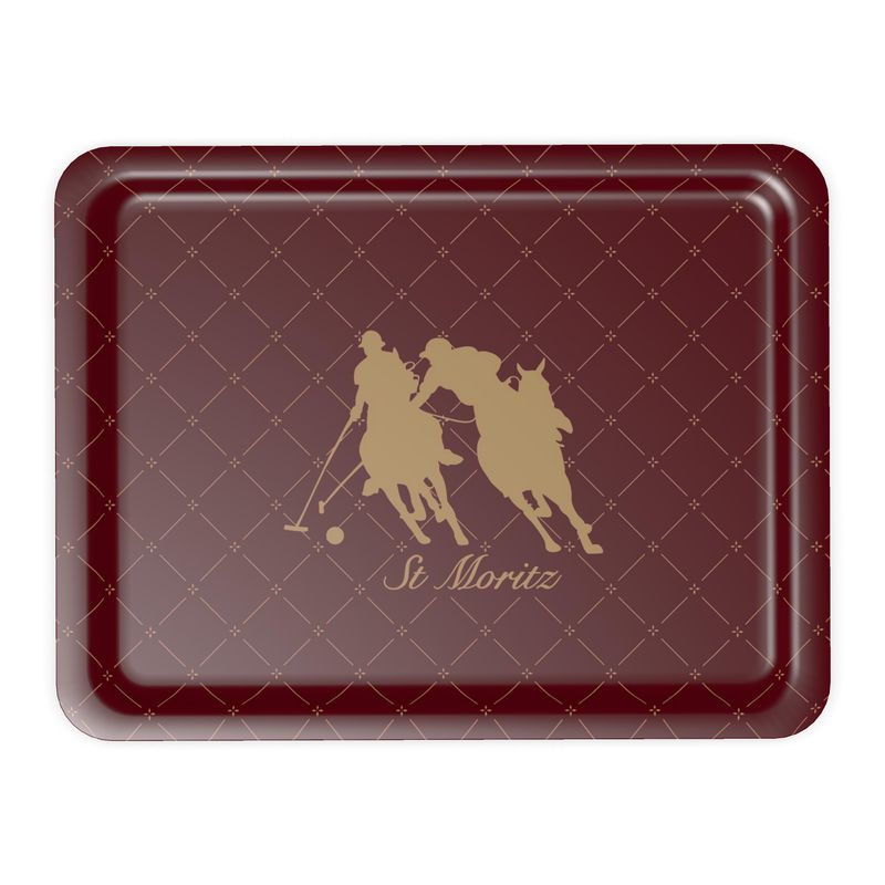 St Mortiz Serving Tray with Snow Polo Theme