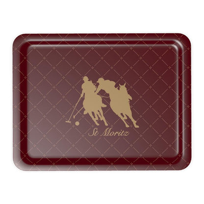 St Mortiz Serving Tray with Snow Polo Theme