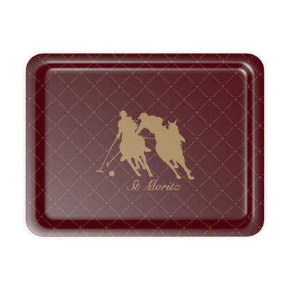 St Mortiz Serving Tray with Snow Polo Theme