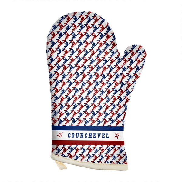 Ofen mit Handschuh zum Thema Ski in Courchevel