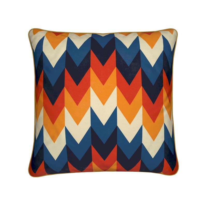 Coussin décoratif en velours doux sur le thème du ski à Niseko 