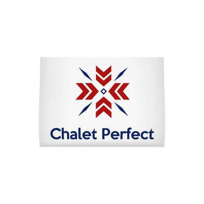 Chalet Charm Snowflake, Skier Snowflake Tea Towel for Chalet Kitchen