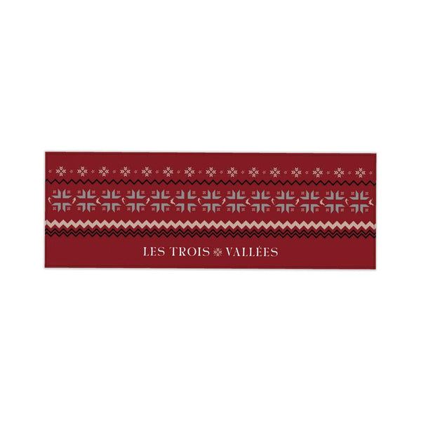 Tischläufer mit Schneeflockenmotiv „Les Trois Vallees“