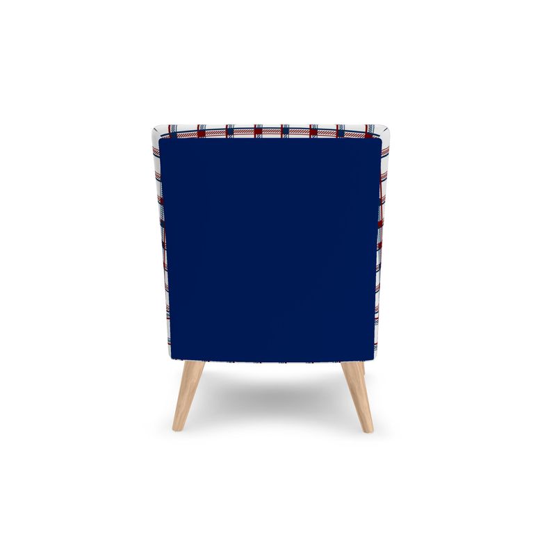 Val Thorens Chalet Bunk Room Red, Whtie and Blue Check Occasional Chair