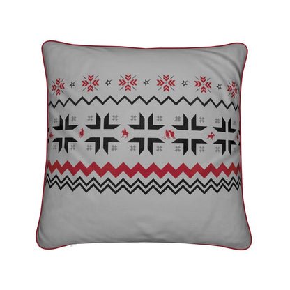St Moritz Snow Polo Soft Velvet grey Cushion