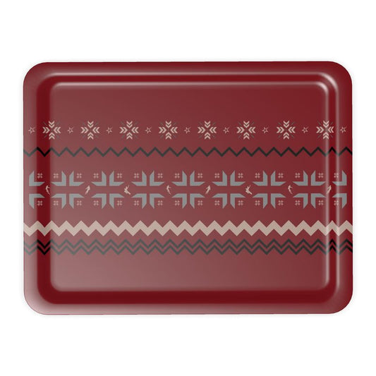 Snowflake, Skier and Snowboarder Themed Chalet Service Tray