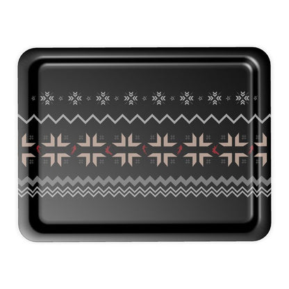 Ski Themed Service Tray Snowflake Design