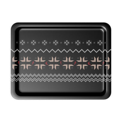 Ski Themed Service Tray Snowflake Design
