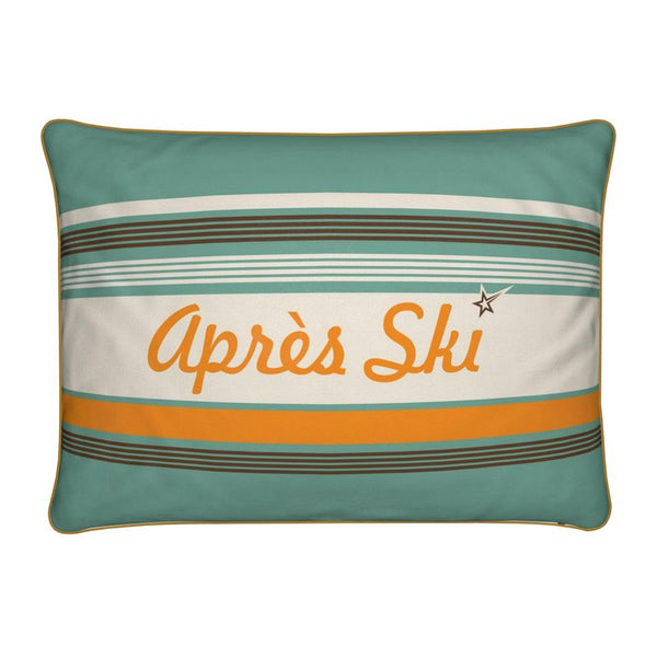 Après Ski Cushion, Green Velvet
