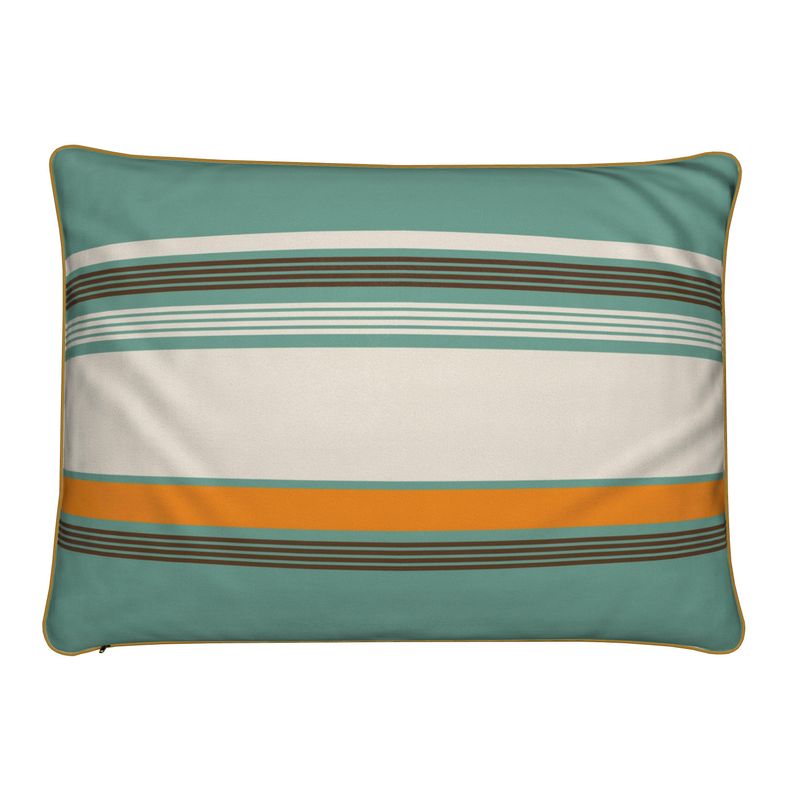 Retro Après Ski Green, Velvet Cushion