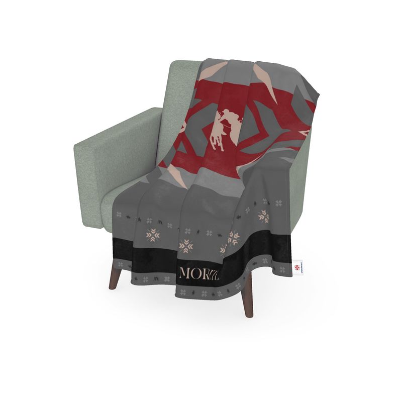 Throw Blanket, St Moritz, Snow Polo Themed