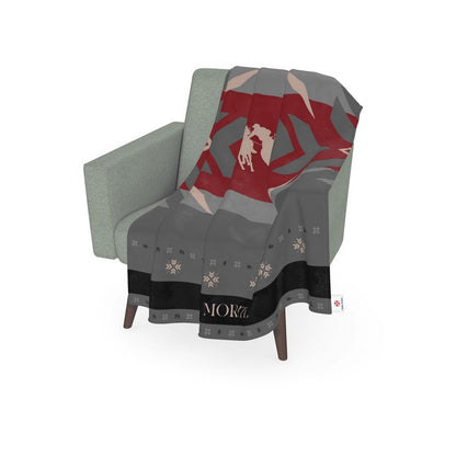 Throw Blanket, St Moritz, Snow Polo Themed