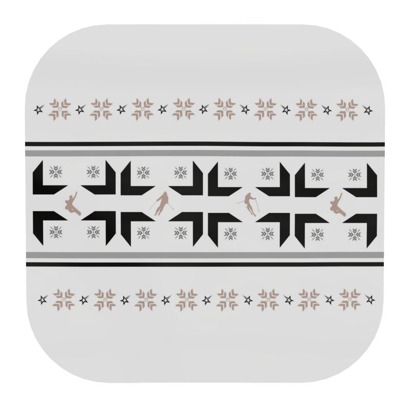Ski Snowflake  Coasters