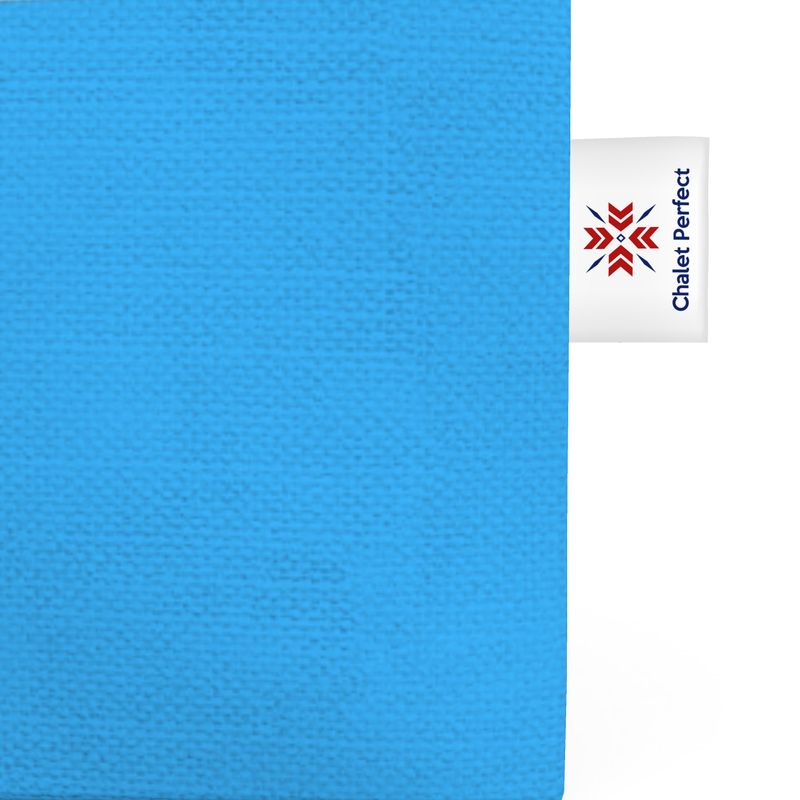 SKI Themed Pink and Blue Shopping Tote
